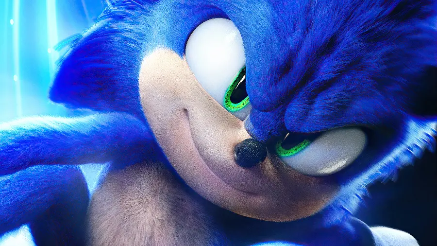 Sonic's wallpaper in the movie Sonic The Hedgehog 2 
