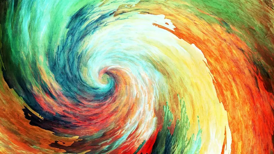 Interesting Photo of Intertwined and Abstract Colors