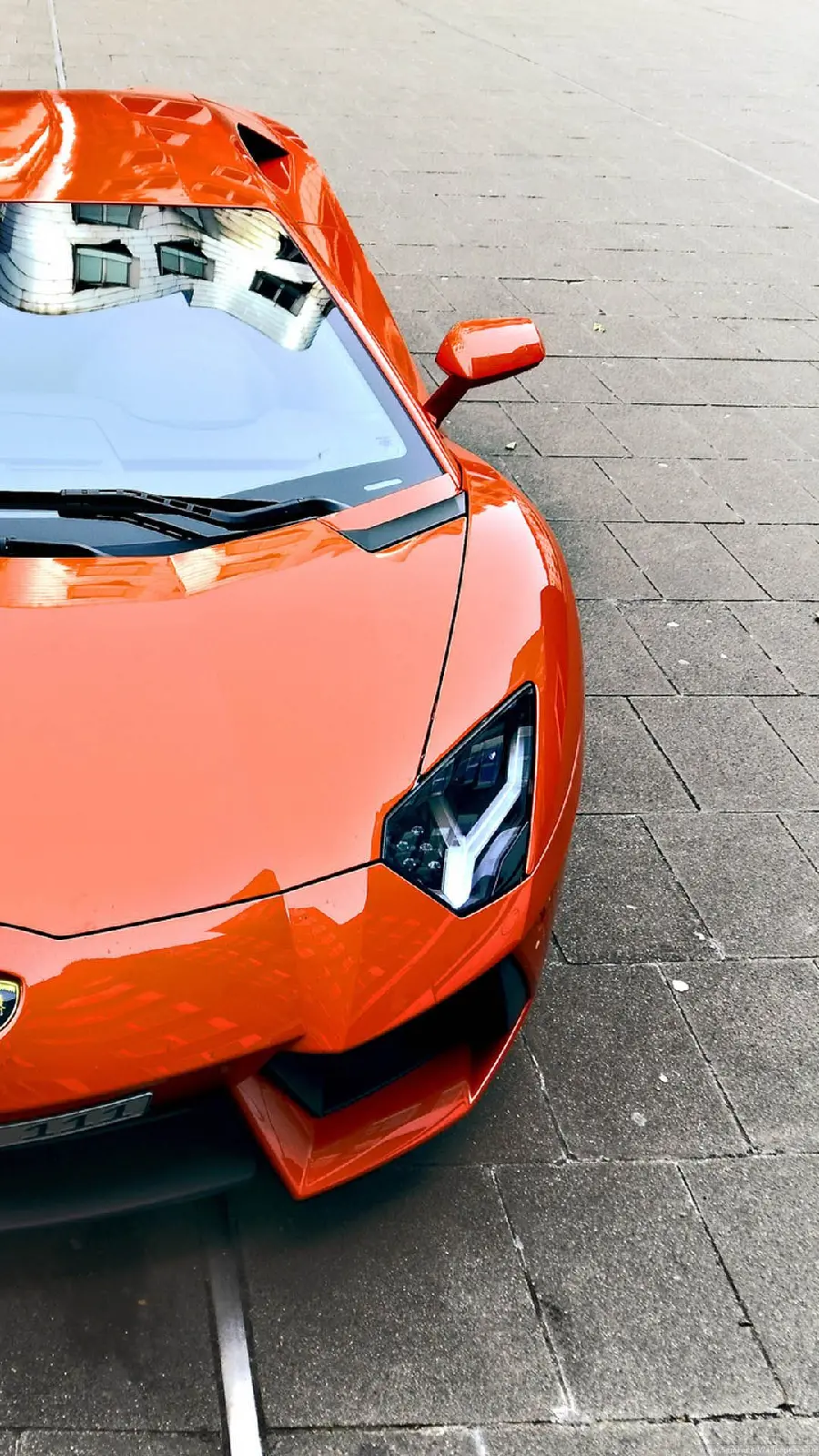 Orange Lamborghini Boy Wallpaper for Phone HD