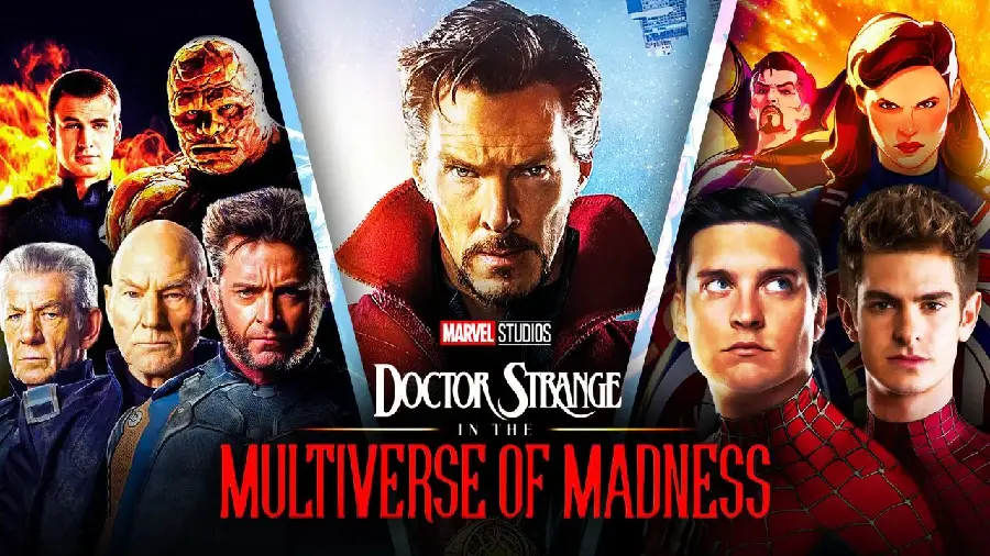 Photos of the actors of the movie Doctor Strange 2 in the Multiverse of Madness