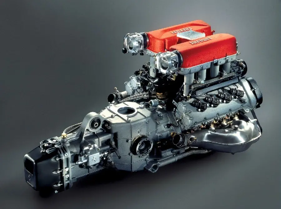 Free Stock Photo of Ferrari Car Engine for Photoshop Background