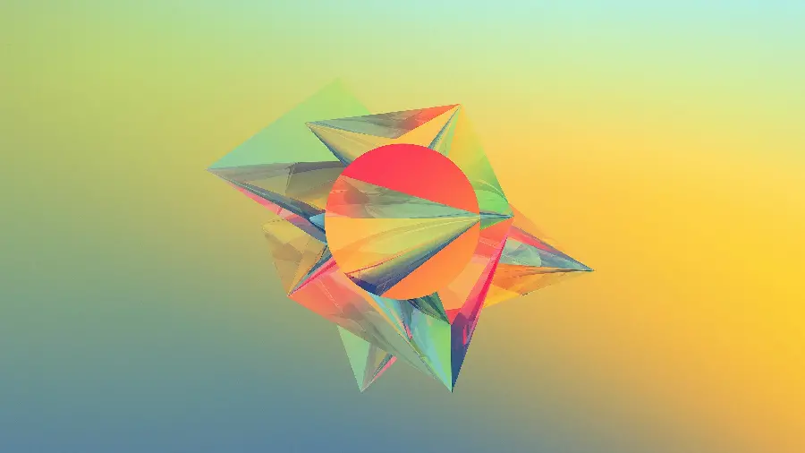 Background photo of intertwined geometric shapes