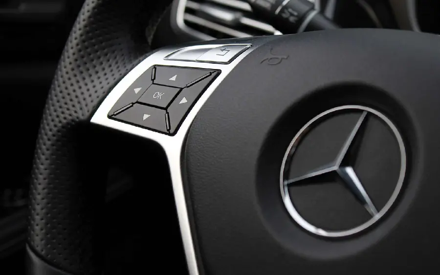 Black Benz Steering Wheel Wallpaper with Interesting Features