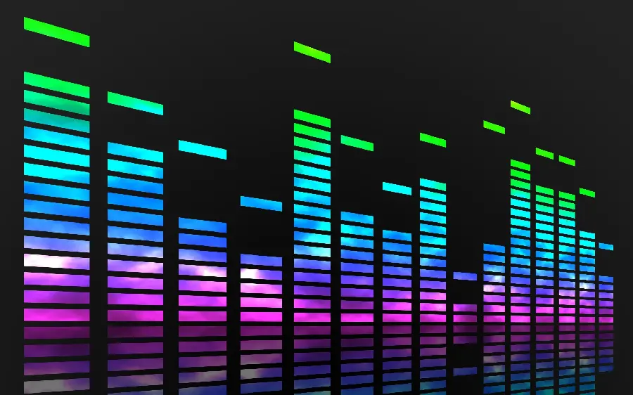 Free download of attractive equalizer photo with cheerful color spectrum in special quality