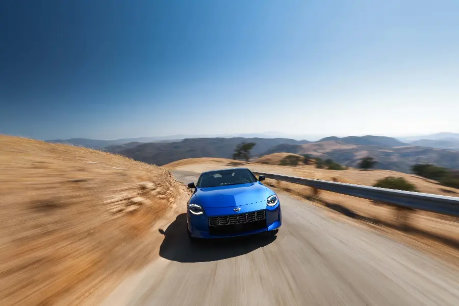 Download Nissan 370z car photo in blue for background and background