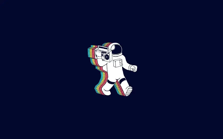 Fantasy Astronaut Painting Photo with Dark Background and High Quality
