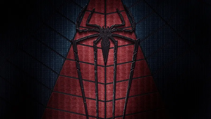 Background photo of Spider-Man logo on clothes