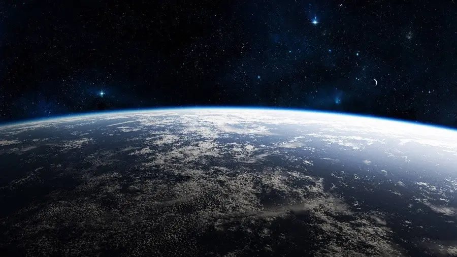 Beautiful real photo of the stars in the sky from NASA at night on the planet