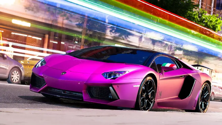 Cool and Luxurious Pink Lamborghini Car Wallpaper for Tablet and Phone
