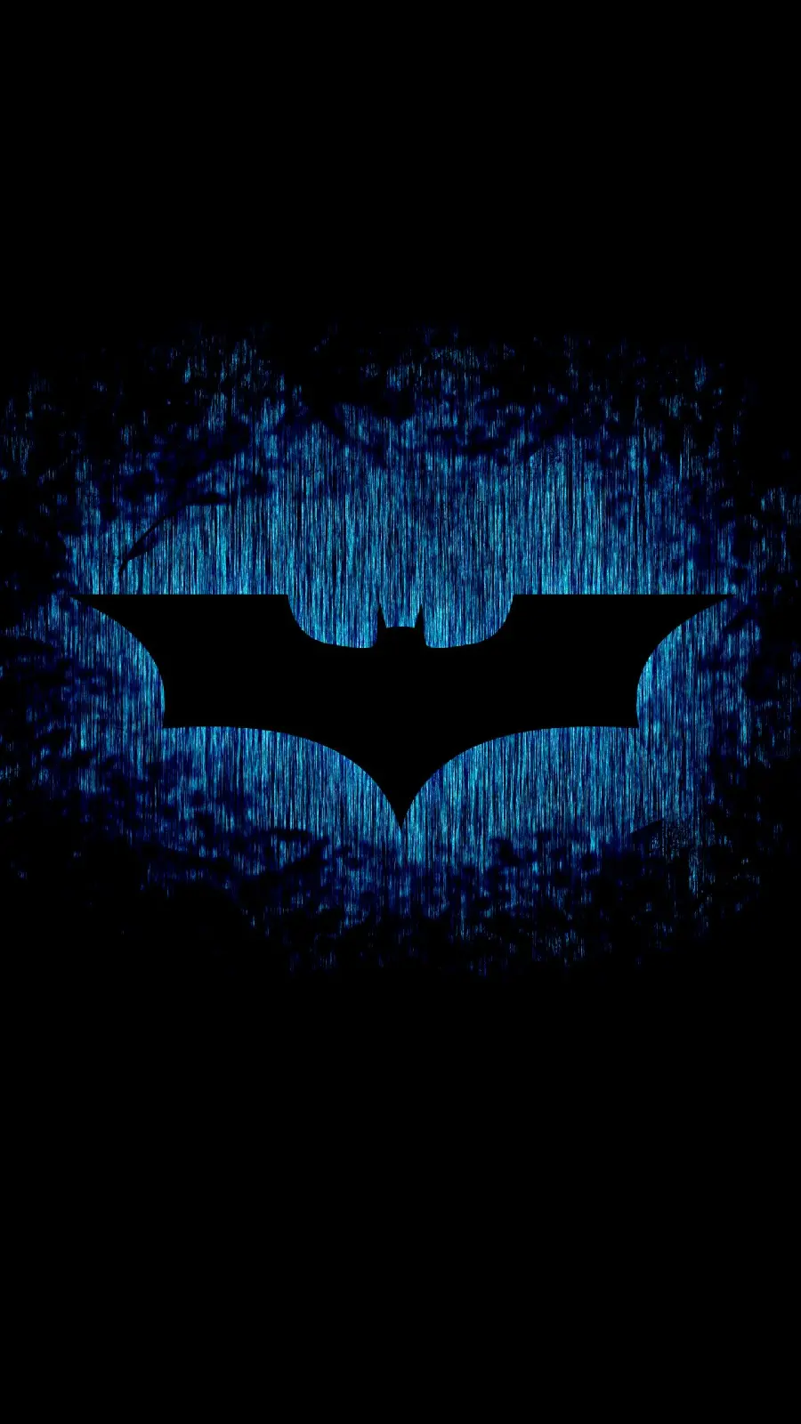 Free download of Batman logo wallpaper with black background for mobile and computer