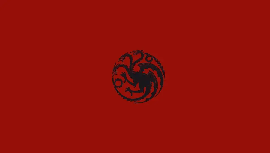 House of the Dragon series photo with red background