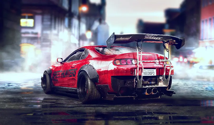 Download photo of the 2020 Toyota GR Supra with shiny red color