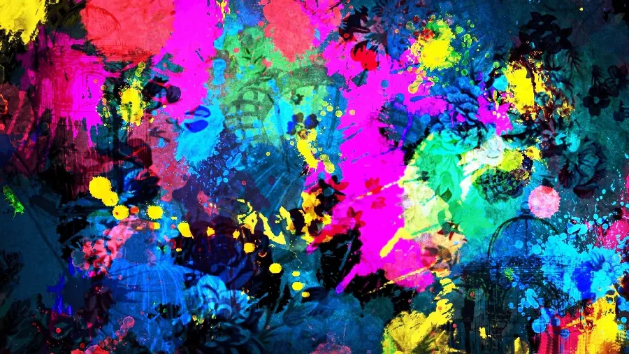 Wallpaper of rich colors for Desktop