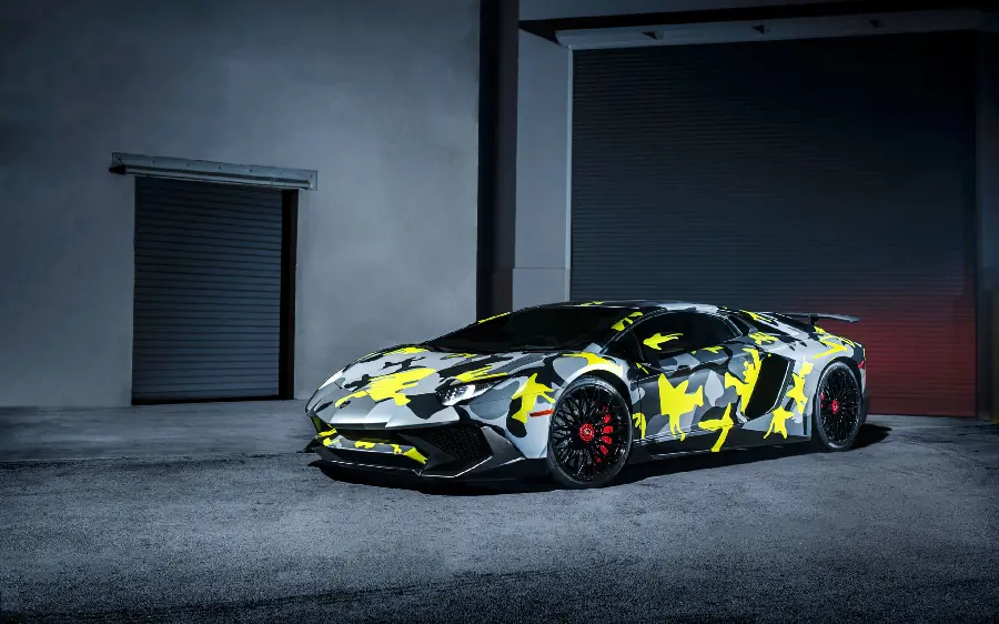 Photo of Lamborghini Aventador car with cover