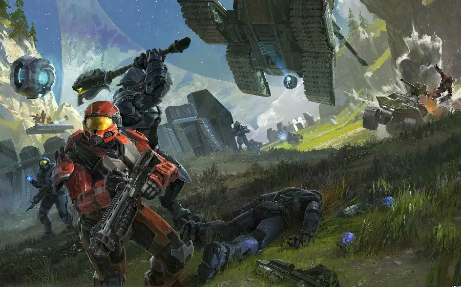 Photo of the battle in the Halo series