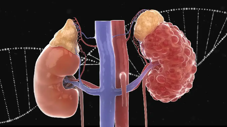 Human Kidney Photo with Black Background for Scientific Papers