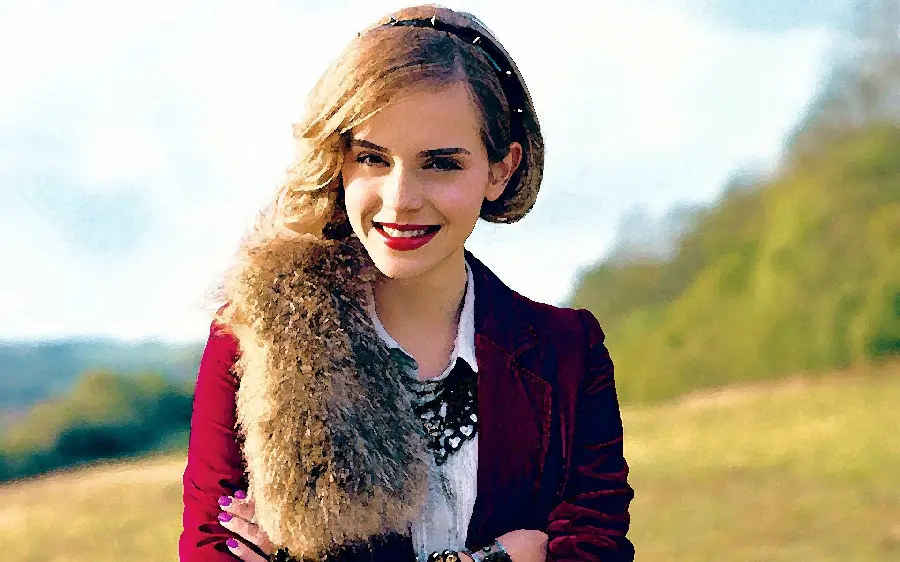 Fantasy photo of Emma Watson with a very beautiful design