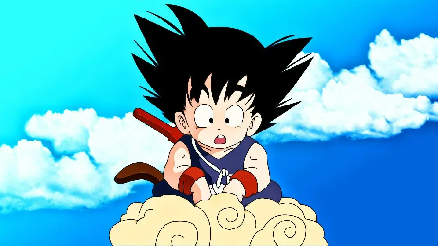 Goten Character Wallpaper with Black Hair in Dragon Ball Super Anime for iPhone
