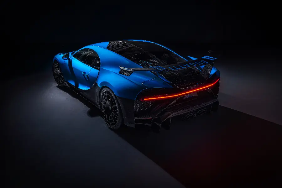 Blue Bugatti photo for profile and background