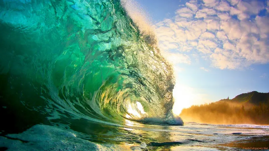 Download nature landscape photo of sea waves