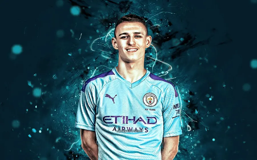 Happy Phil Foden background image in high quality for computer