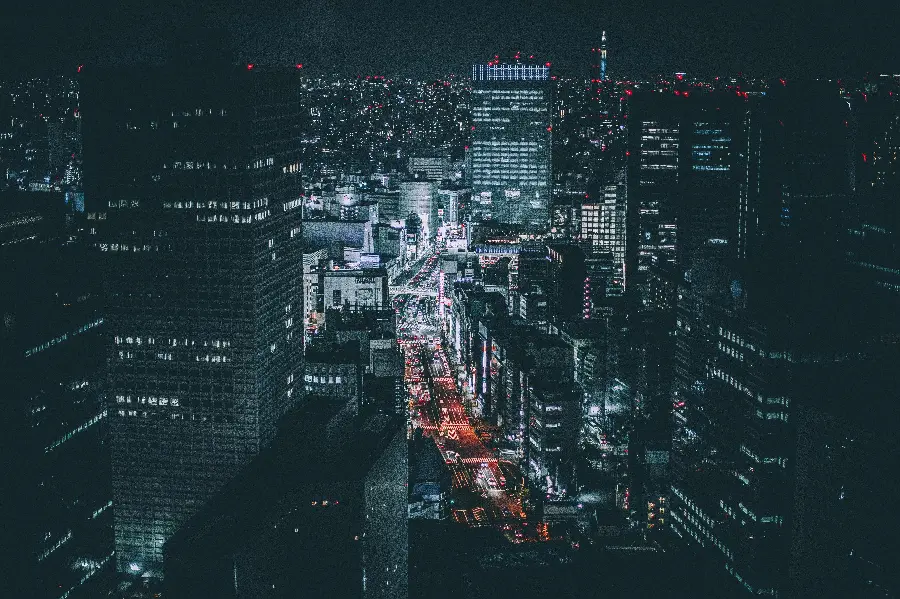 Photo of Tokyo city for printing on large size board and chassis