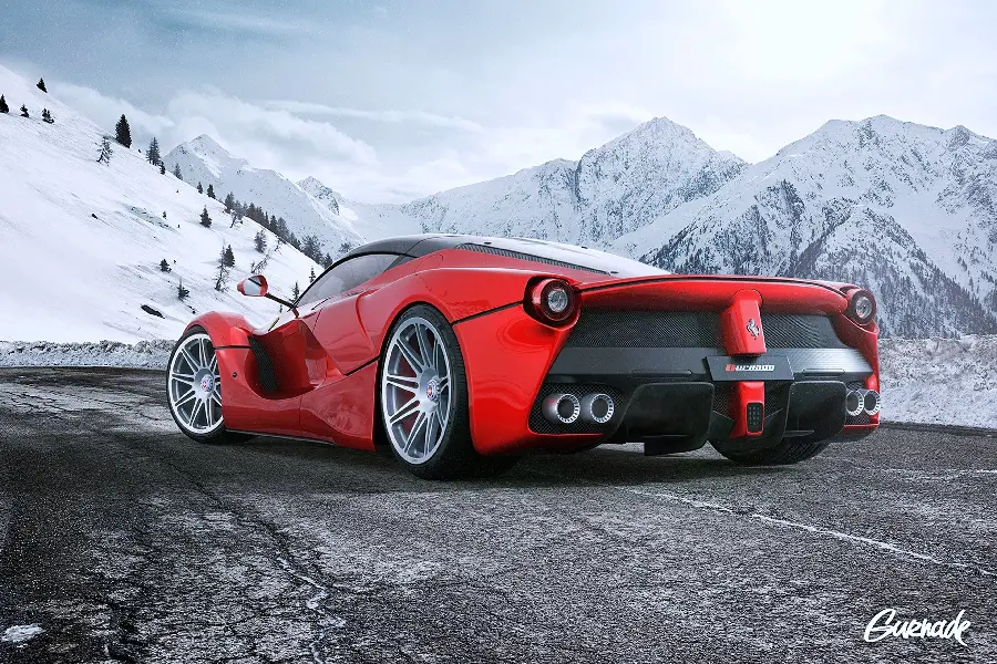 Download Red Ferrari LaFerrari Car Photo