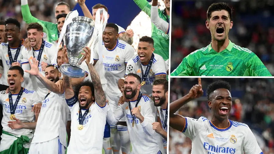 Image of Real Madrid winning the 2022 Champions League final