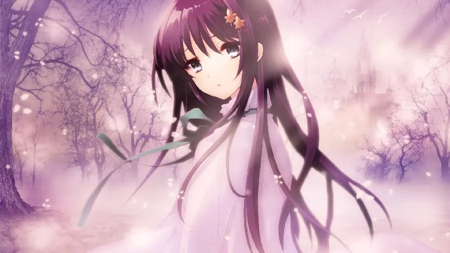 Cute profile picture of an anime girl in a pink dress with an innocent and beautiful face in HD quality
