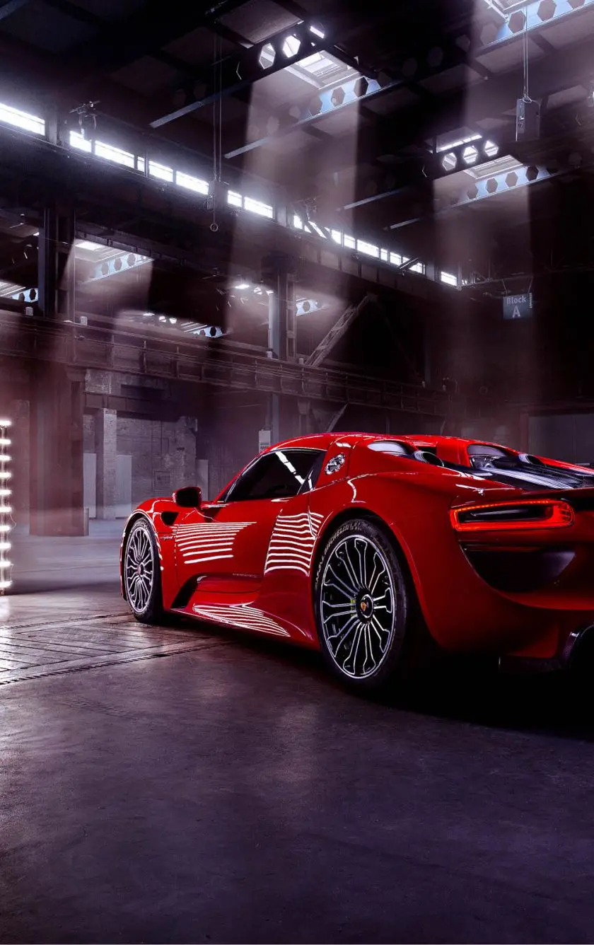 Porsche 918 Red Photo in Full HD Quality for Phone