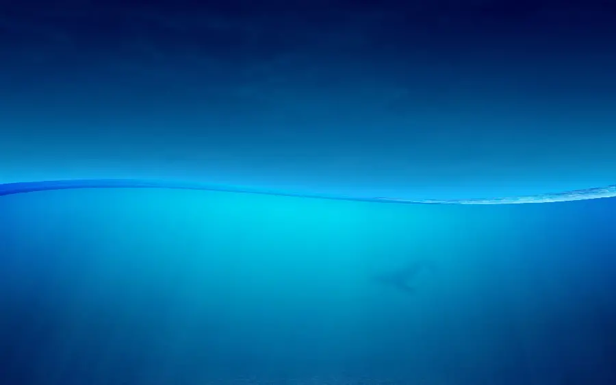 Stylish and simple photo of the blue ocean for making a photo caption