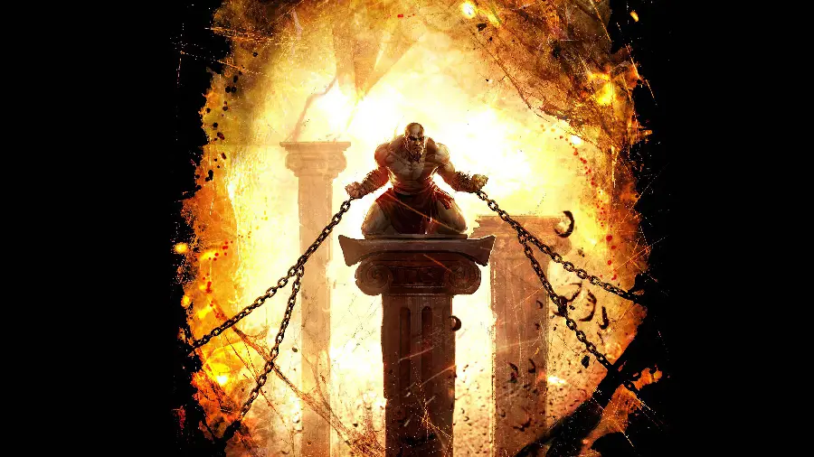 Photo of young Kratos in the game God of War 3 or God of War 3 for profile