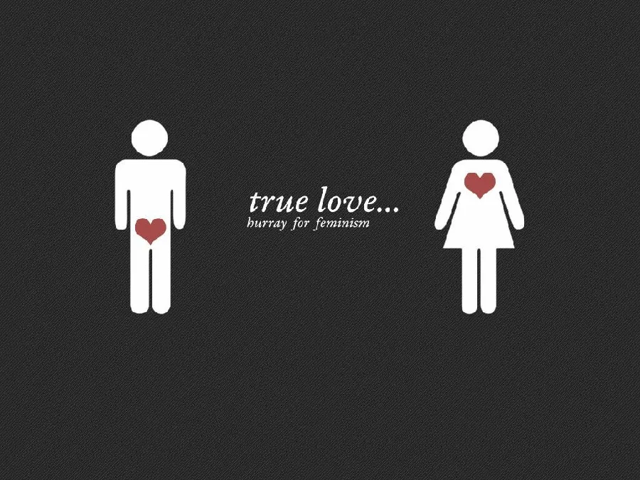 Interesting and meaningful wallpaper with the meaning of men's understanding of feminism