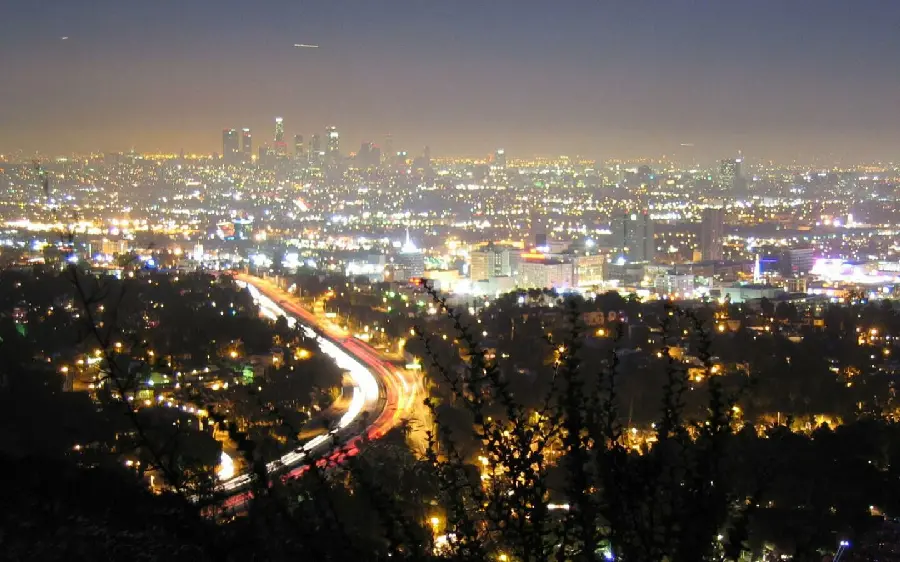 Photo of downtown Los Angeles with commercial towers in the background