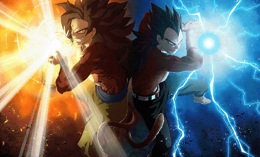 Vegeta and Vegeks Background Picture in Dragon Ball Super Anime in HD Quality