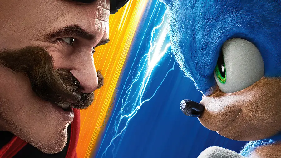 Dr. Eggman and Sonic wallpaper in the latest movie of this series