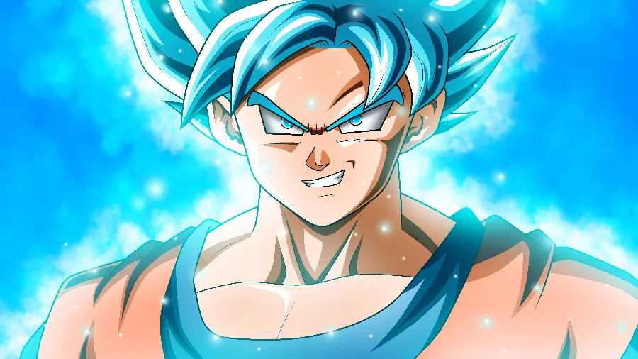 Dragon Ball Super Anime Vegito Profile Picture with Blue Hair