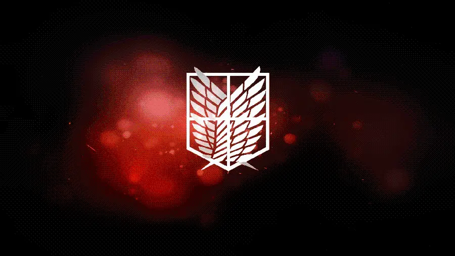 Download beautiful wallpaper of the anime Attack on Titan emblem for desktop
