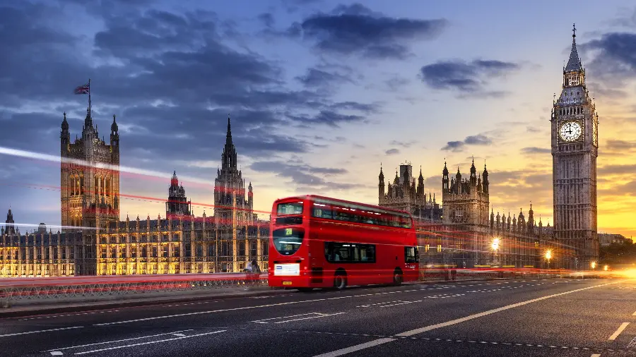High quality photo of London at night with Times Street