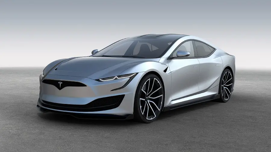 Photo of a beautiful and handsome Tesla