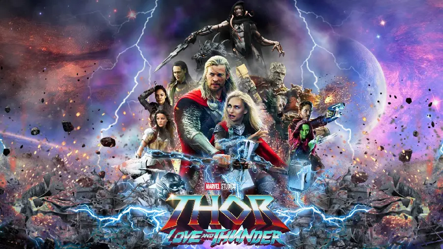 Photos of the main characters of the new movie Thor Love and Thunder