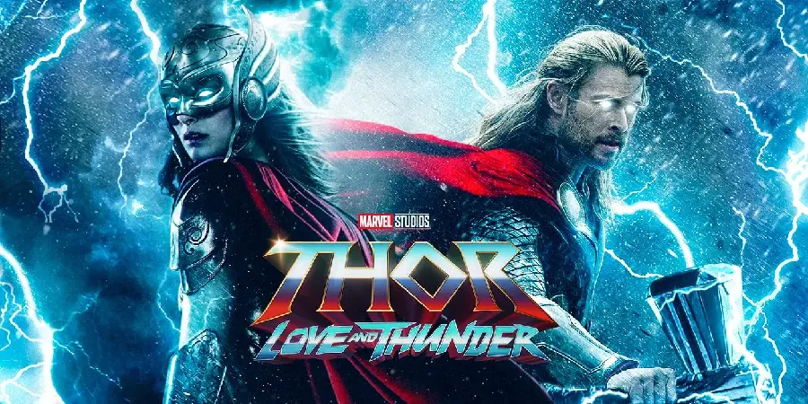 Chris Hemsworth and Natalie Portman's photo in the movie Thor Love and Thunder