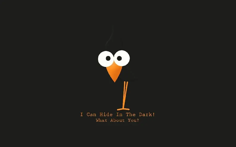 Interesting and funny wallpaper of a chicken that wants to hide for the phone