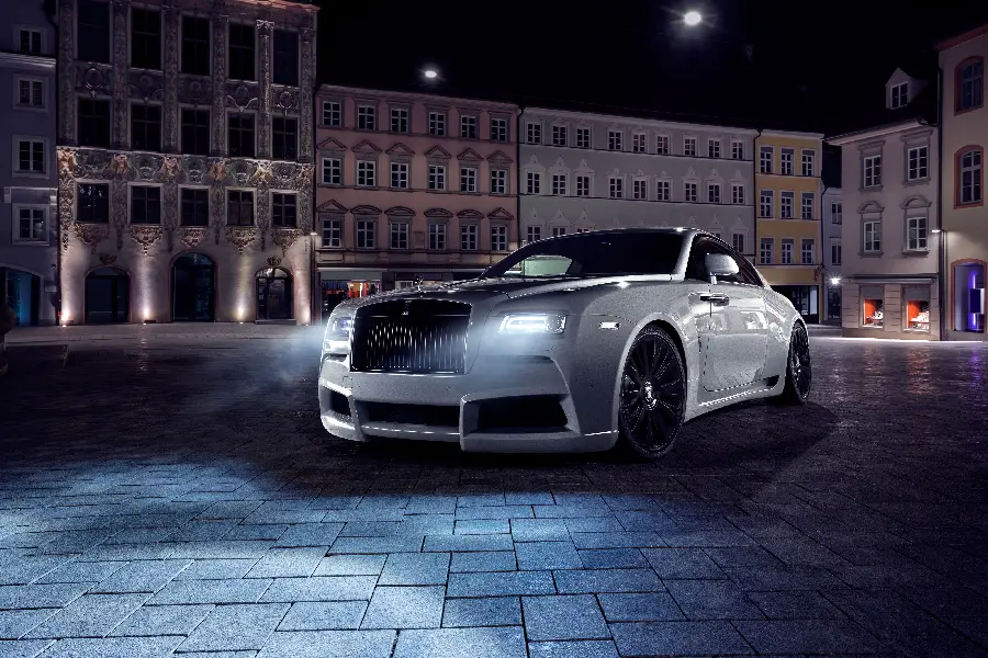Beautiful and graphic image of the Rolls Royce car, spectacular and exceptional new