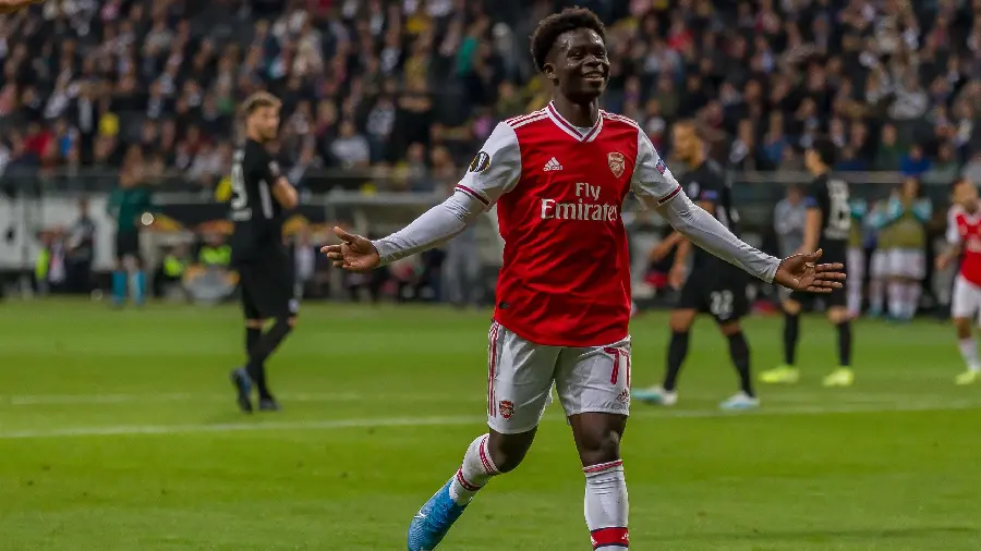 Attractive and stunning Bukayo Saka photo in high quality