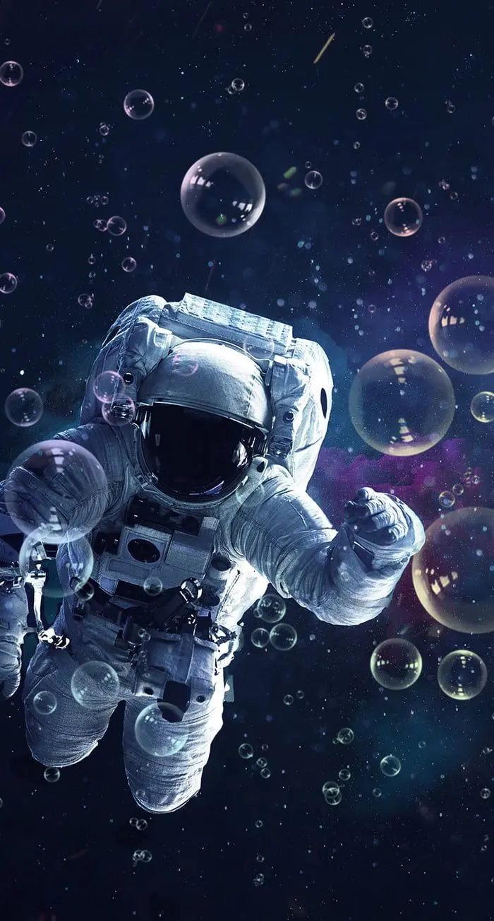 High quality photo of a fantasy astronaut in a spacesuit