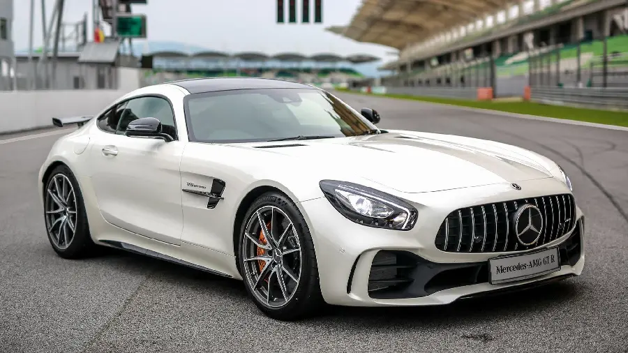 White Mercedes Benz Boy Wallpaper