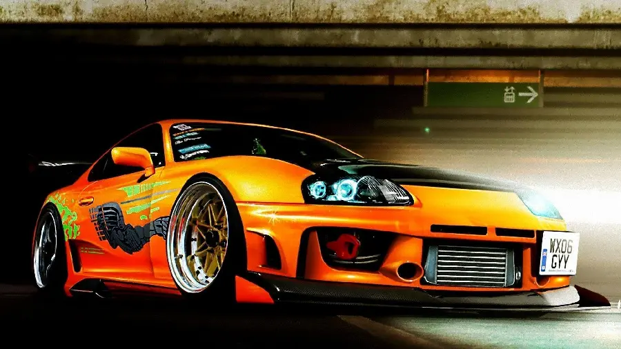Yellow Toyota Supra Wallpaper for PC Desktop