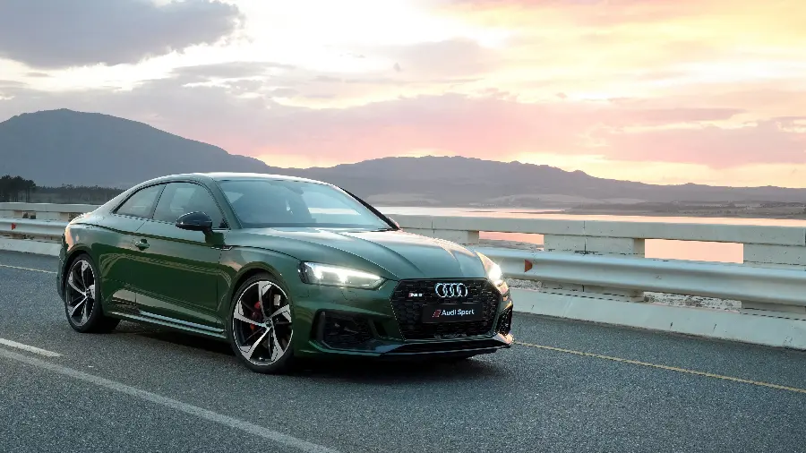 Audi Coupe Wallpaper with Special Jade Green Color