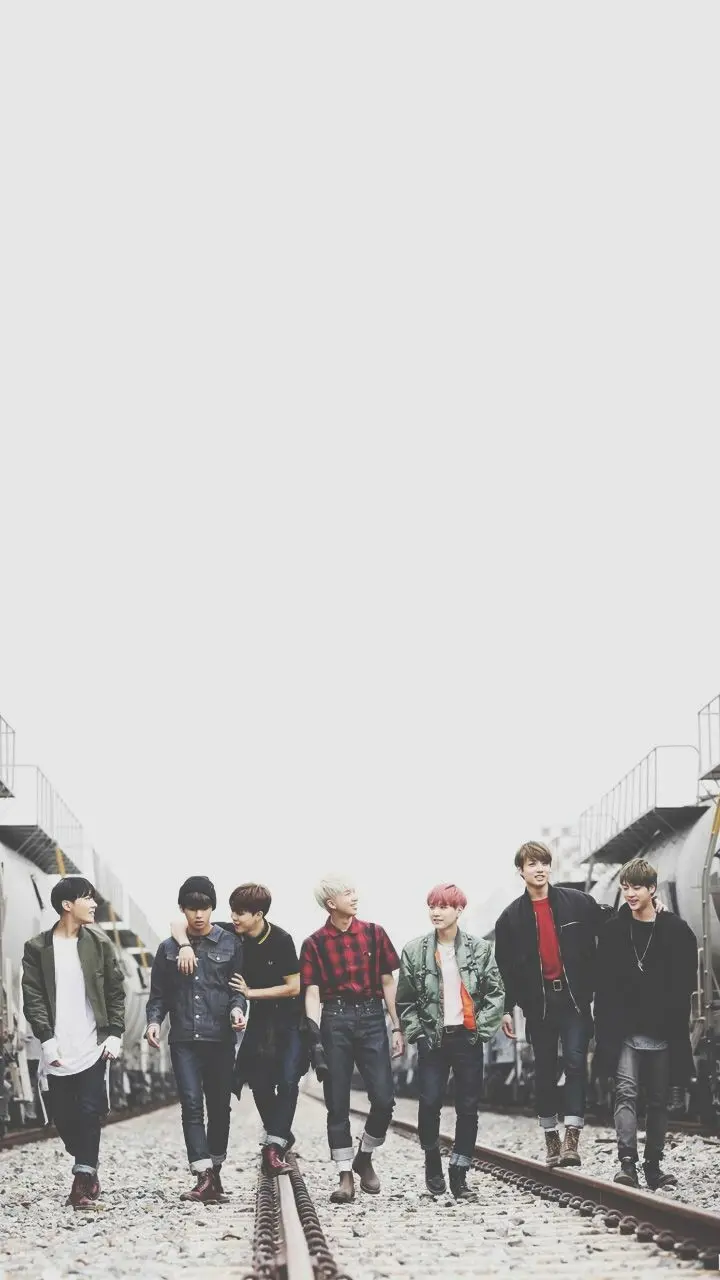 Wallpaper photo of the Korean group BTS for smartphones